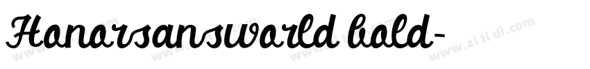 Honorsansworld bold字体转换 Honorsansworld bold字体转换
